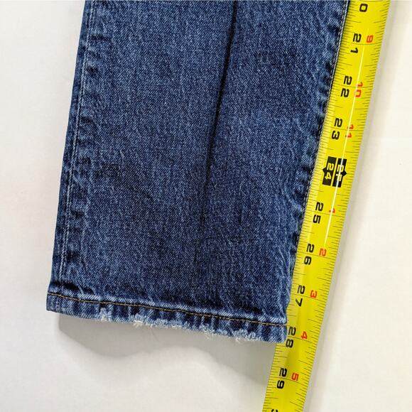 Madewell Perfect Vintage Full Length 26 Blue High Rise Straight Leg '90s - Picture 8 of 11